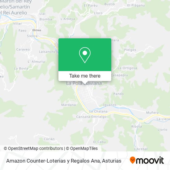 mapa Amazon Counter-Loterias y Regalos Ana