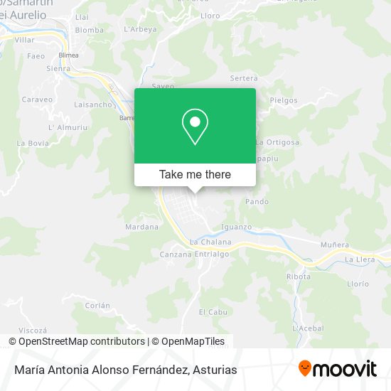 María Antonia Alonso Fernández map