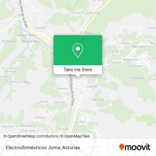 Electrodomésticos Joma map