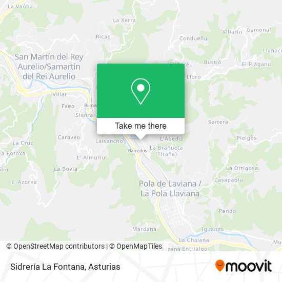 Sidrería La Fontana map