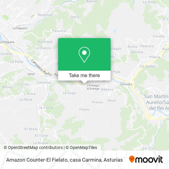 Amazon Counter-El Fielato, casa Carmina map