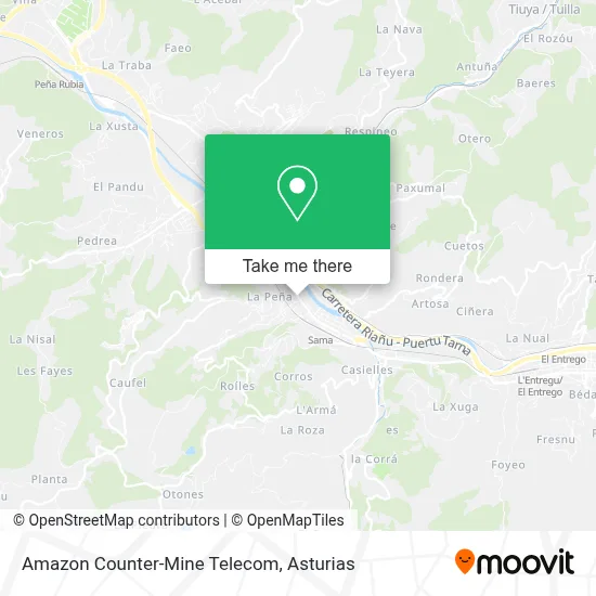 Amazon Counter-Mine Telecom map