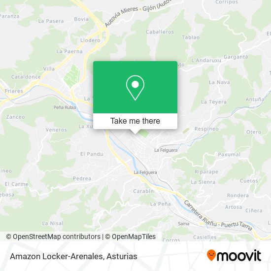 Amazon Locker-Arenales map