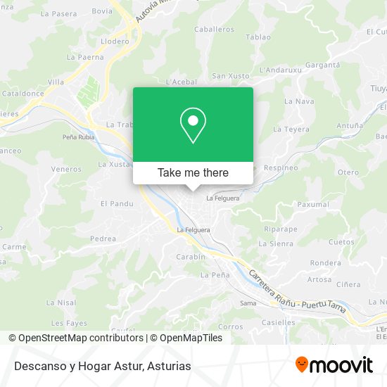 Descanso y Hogar Astur map