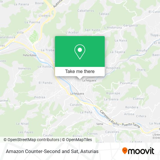 mapa Amazon Counter-Second and Sat