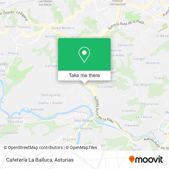 Cafetería La Balluca map