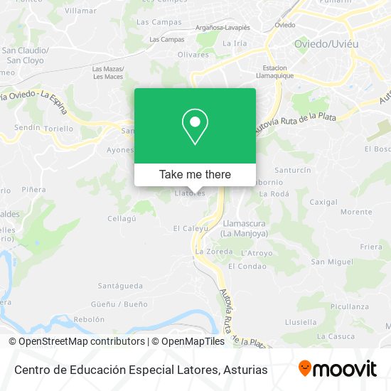 Centro de Educación Especial Latores map