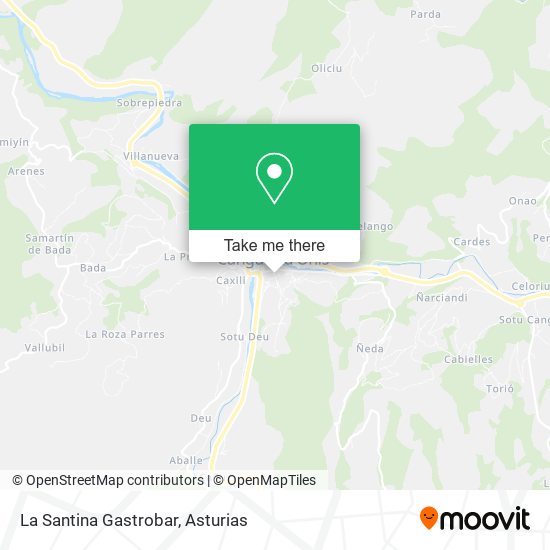 mapa La Santina Gastrobar