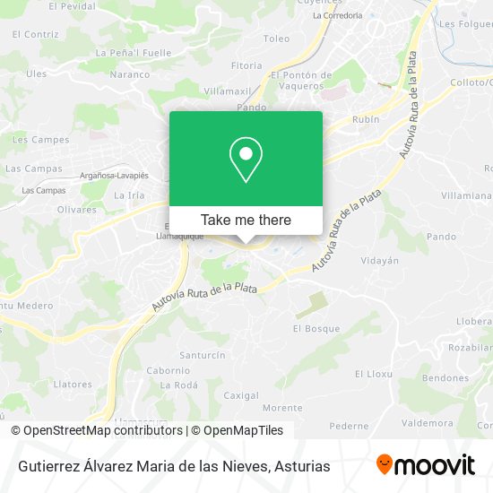 Gutierrez Álvarez Maria de las Nieves map