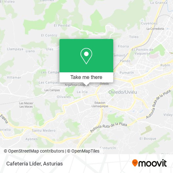 Cafetería Líder map