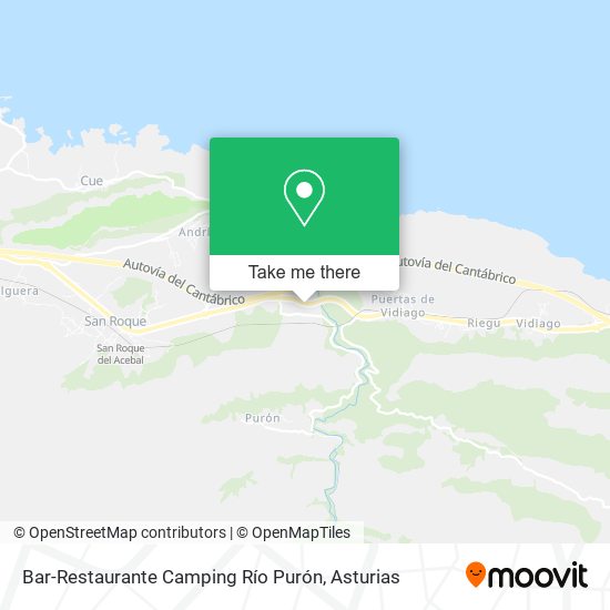 mapa Bar-Restaurante Camping Río Purón