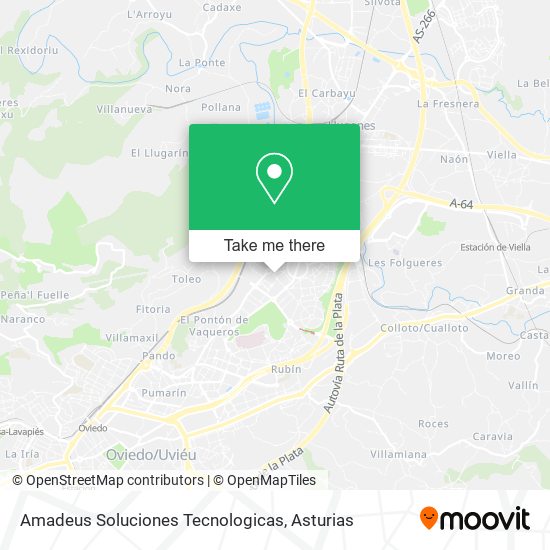 Amadeus Soluciones Tecnologicas map