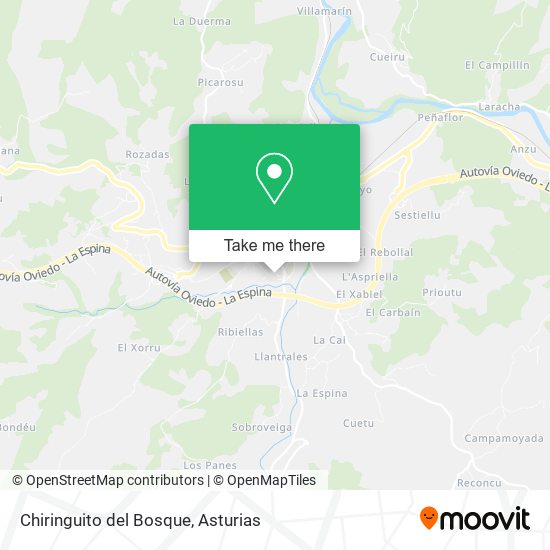 mapa Chiringuito del Bosque