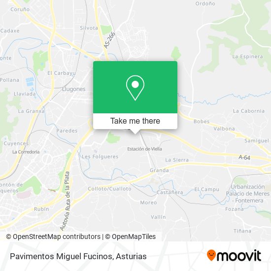 Pavimentos Miguel Fucinos map