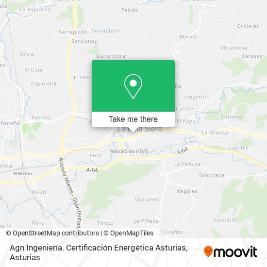 Agn Ingeniería. Certificación Energética Asturias map