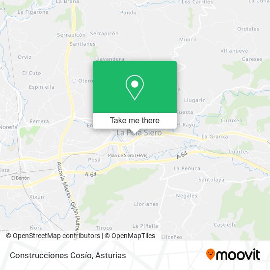 Construcciones Cosío map