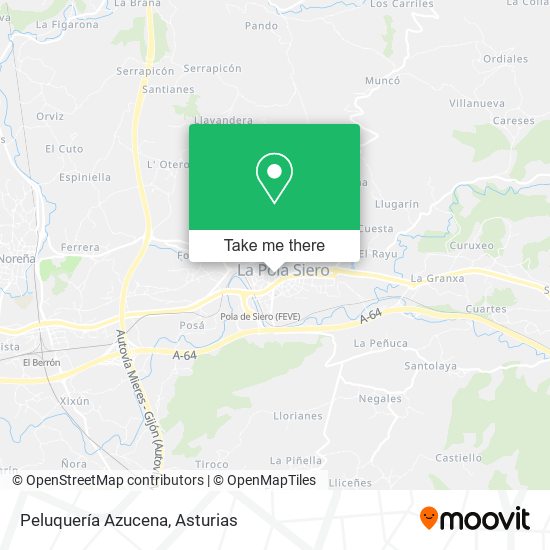 Peluquería Azucena map