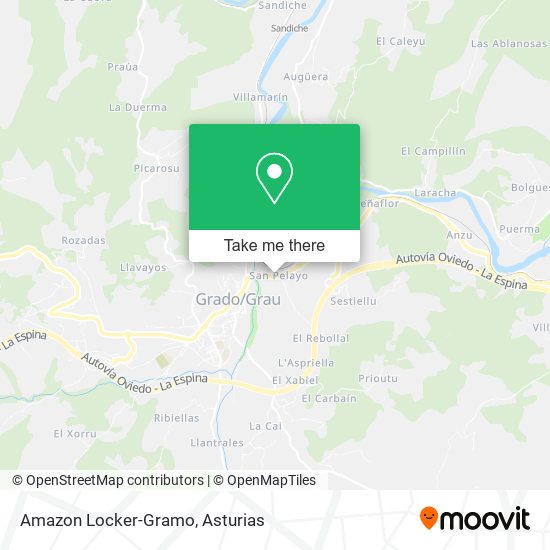 Amazon Locker-Gramo map