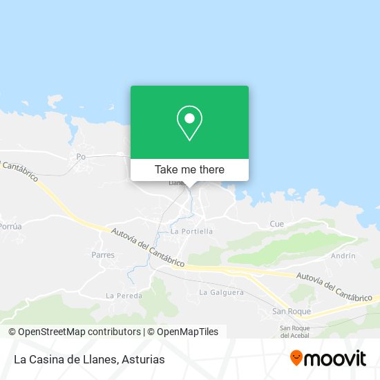 mapa La Casina de Llanes