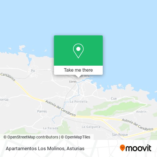 Apartamentos Los Molinos map
