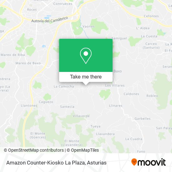 Amazon Counter-Kiosko La Plaza map