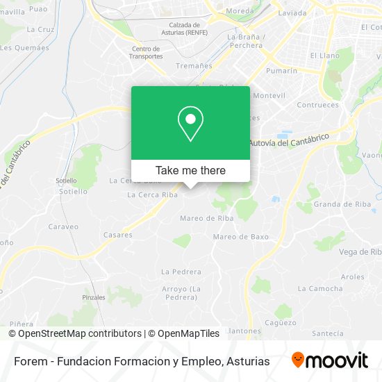 mapa Forem - Fundacion Formacion y Empleo