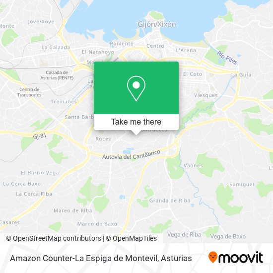 Amazon Counter-La Espiga de Montevil map
