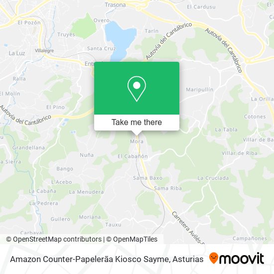 mapa Amazon Counter-Papelerãa Kiosco Sayme