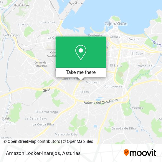 mapa Amazon Locker-Inarejos