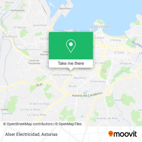 Alser Electricidad map