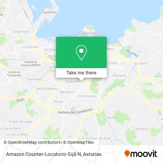Amazon Counter-Locutorio Gijã N map