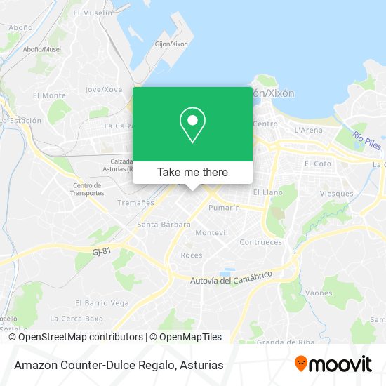 Amazon Counter-Dulce Regalo map