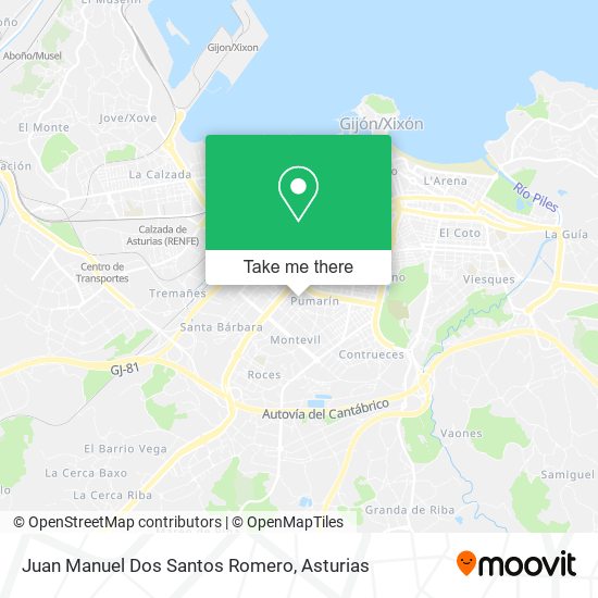 Juan Manuel Dos Santos Romero map
