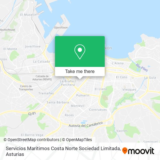 Servicios Maritimos Costa Norte Sociedad Limitada map