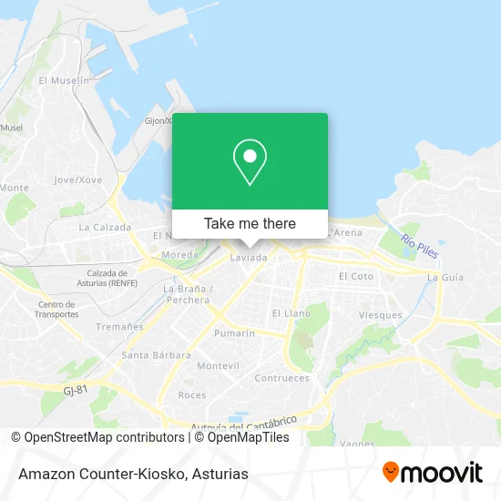 Amazon Counter-Kiosko map