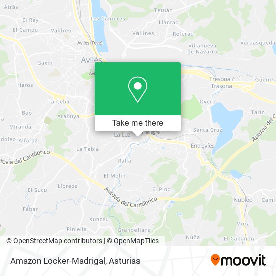 Amazon Locker-Madrigal map