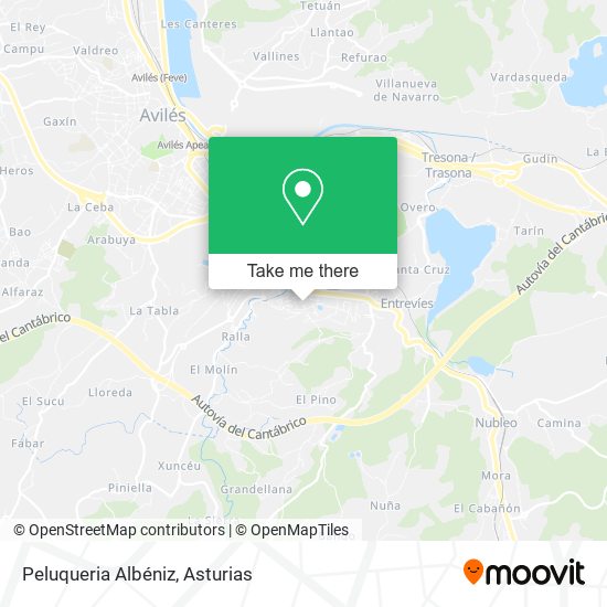 Peluqueria Albéniz map