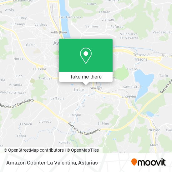 mapa Amazon Counter-La Valentina