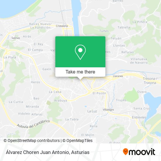 Álvarez Choren Juan Antonio map