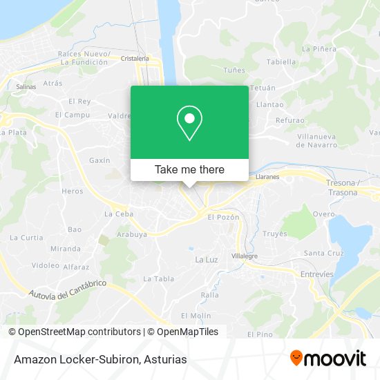 mapa Amazon Locker-Subiron