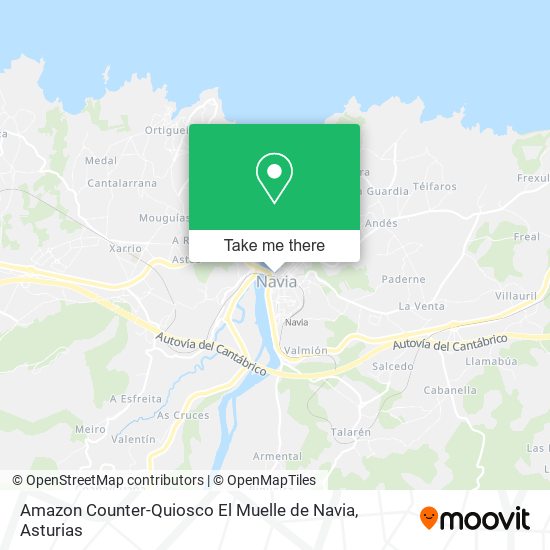 Amazon Counter-Quiosco El Muelle de Navia map