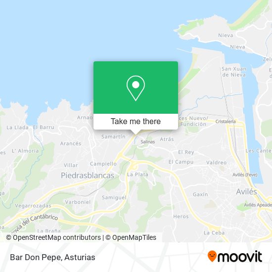 mapa Bar Don Pepe
