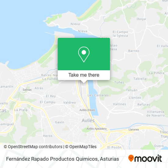 Fernández Rapado Productos Quimicos map