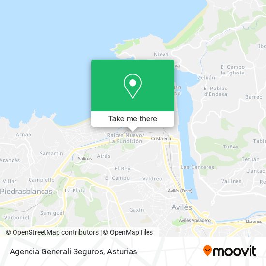Agencia Generali Seguros map
