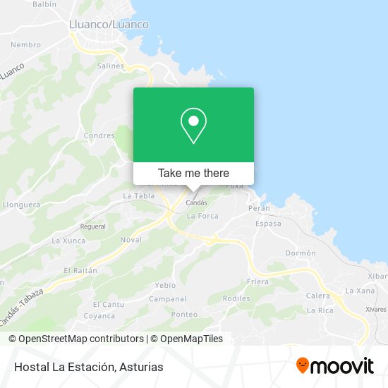 Hostal La Estación map
