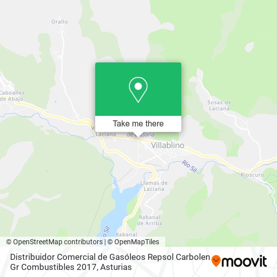 Distribuidor Comercial de Gasóleos Repsol Carbolen Gr Combustibles 2017 map