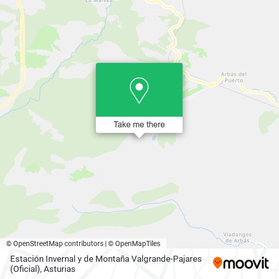 Estación Invernal y de Montaña Valgrande-Pajares (Oficial) map