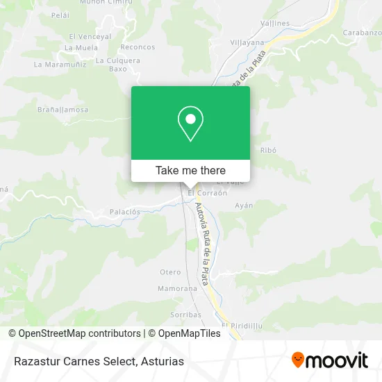 Razastur Carnes Select map