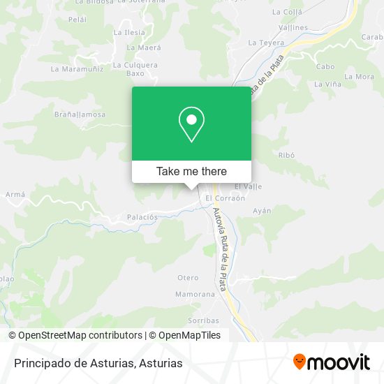 Principado de Asturias map