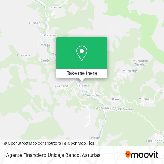 Agente Financiero Unicaja Banco map